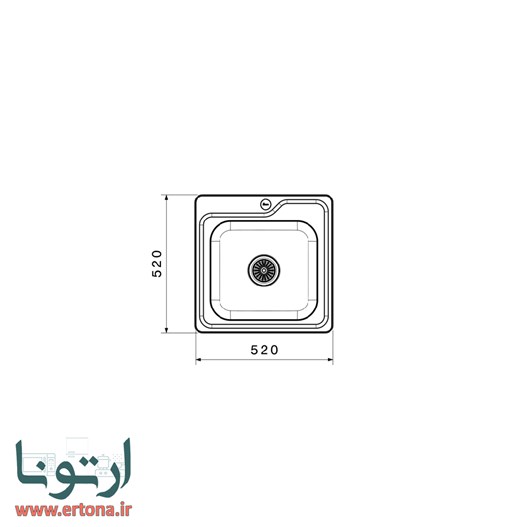 سینک توکار بیمکث مدل 930